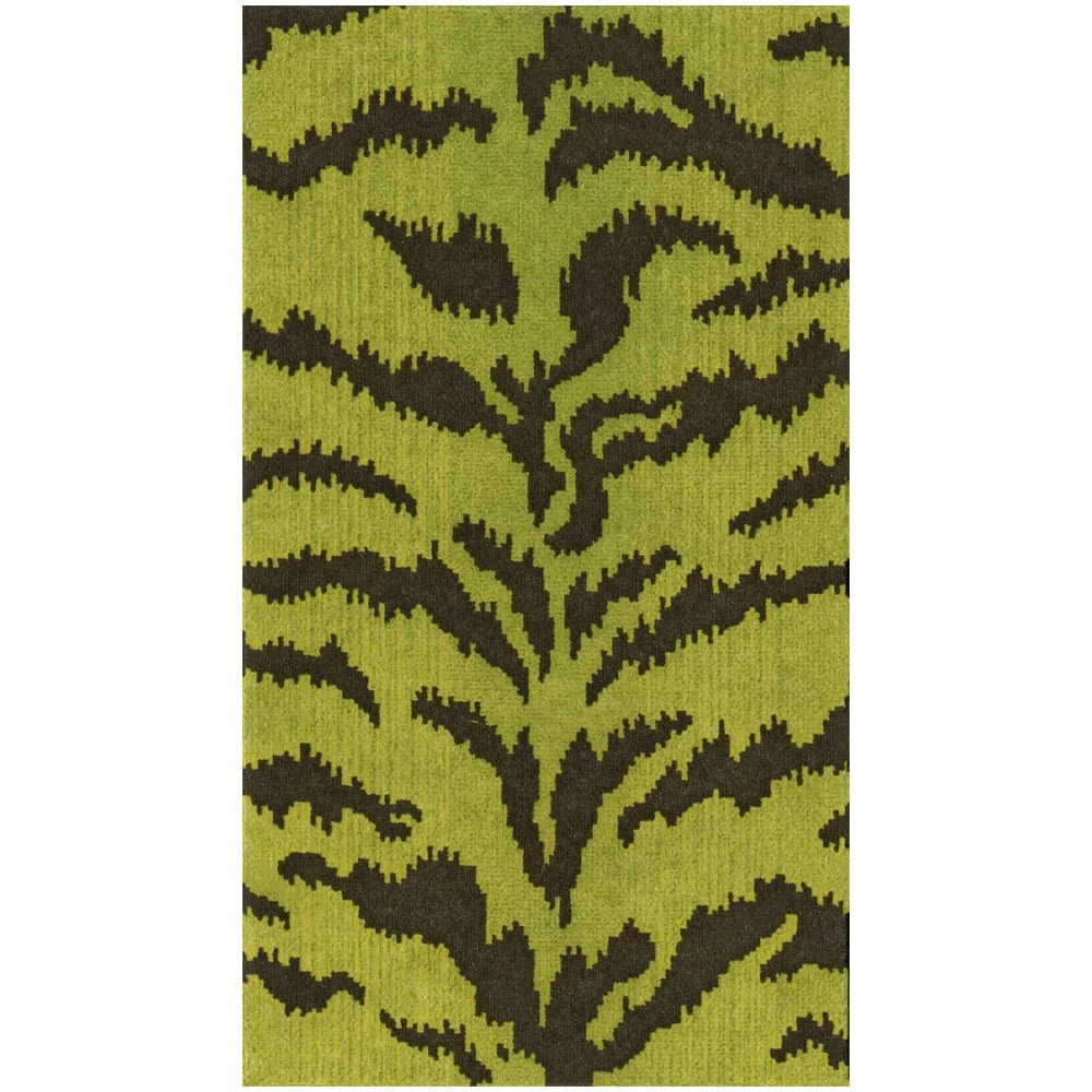 Tigre Green Paper Linen Guest Towels - 12