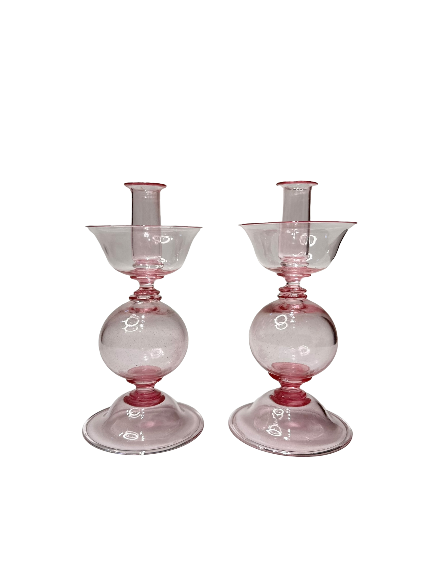 Hand-Blown Candlesticks by Davide Fuin