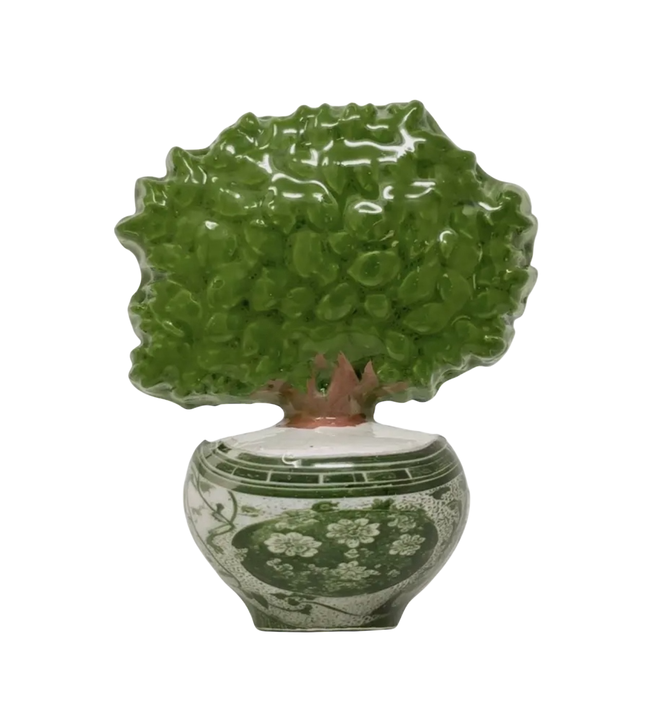 Green Cachepot Topiary Napkin Ring