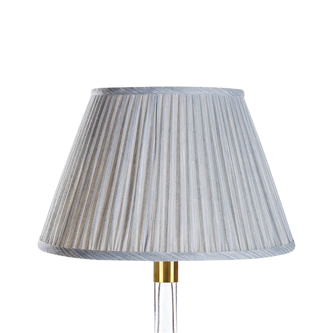 Fermoie Light Blue Strie Lampshade