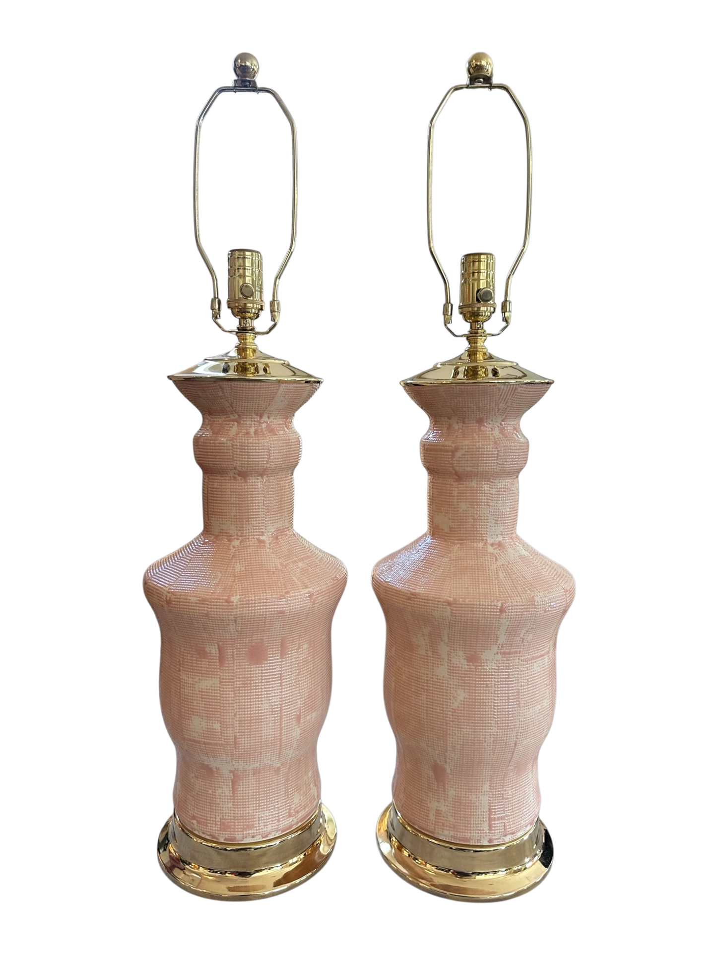 Canyon Lamp - Thatched Rose Crackle