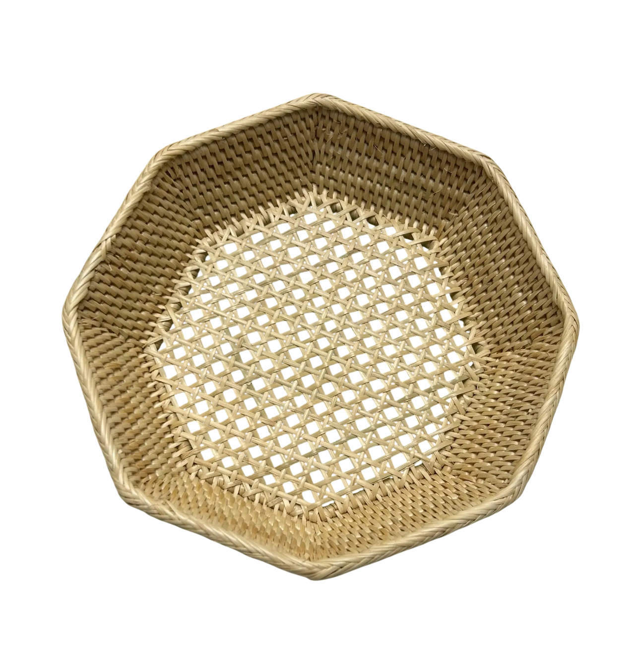 Octagon Mini Rattan Tray Dish