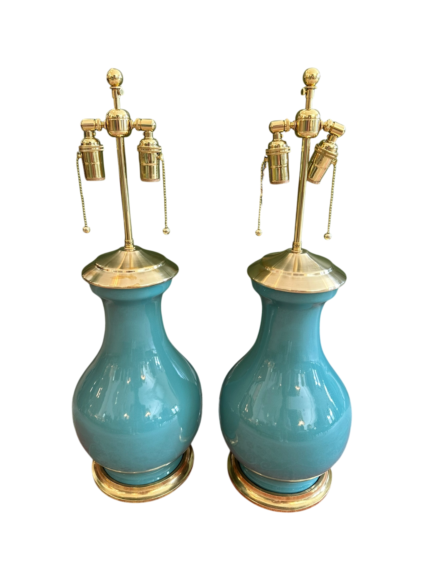 Hann Large Lamp in Aqua