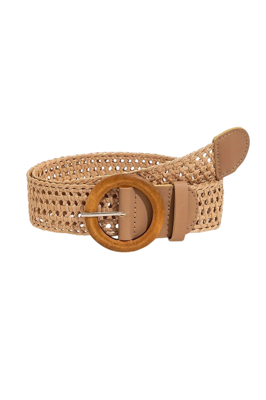 Raffia Stretch Belt