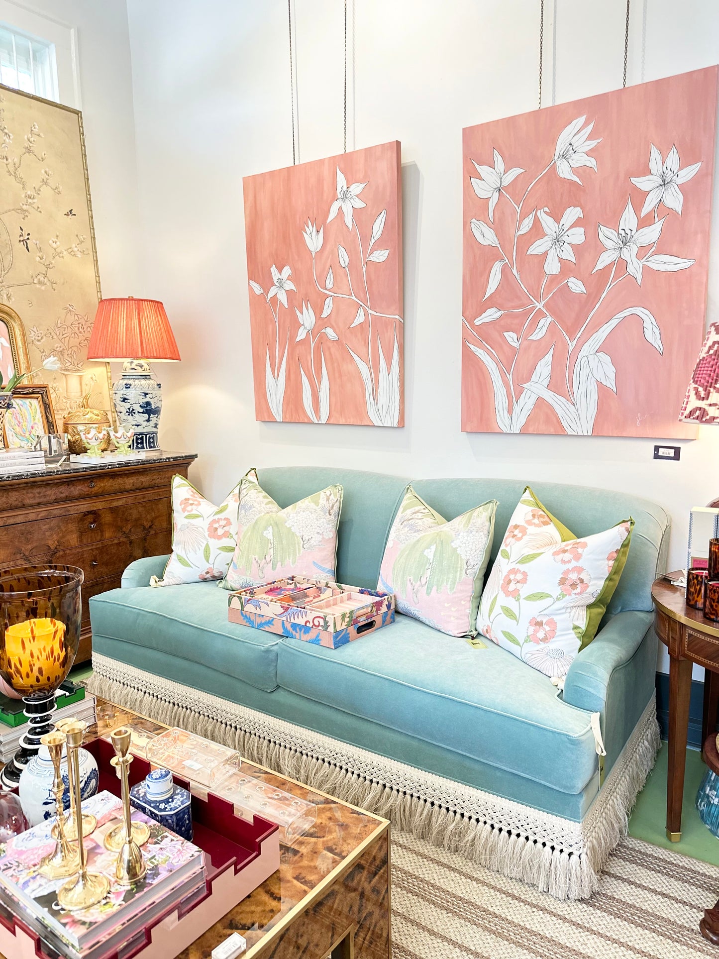 Jennifer Leverett Art - Day Lily Diptych (Left & Right Facing)