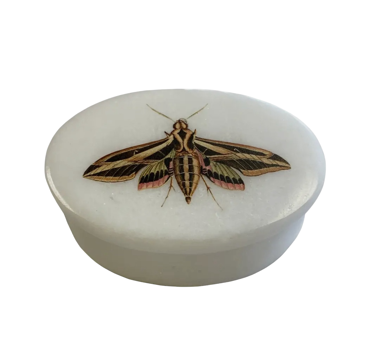 Oval Soapstone Jewelry Box