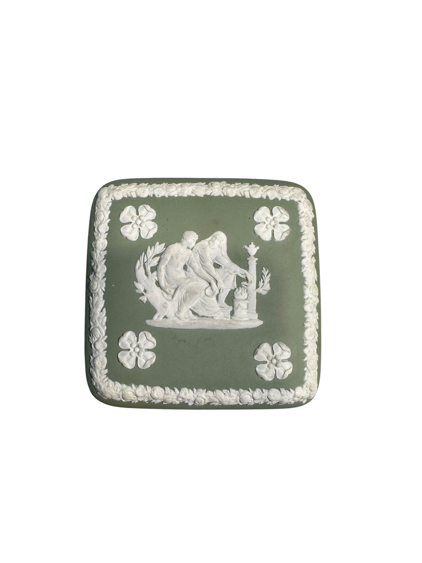 Square Trinket Box - Jasperware by Wedgwood