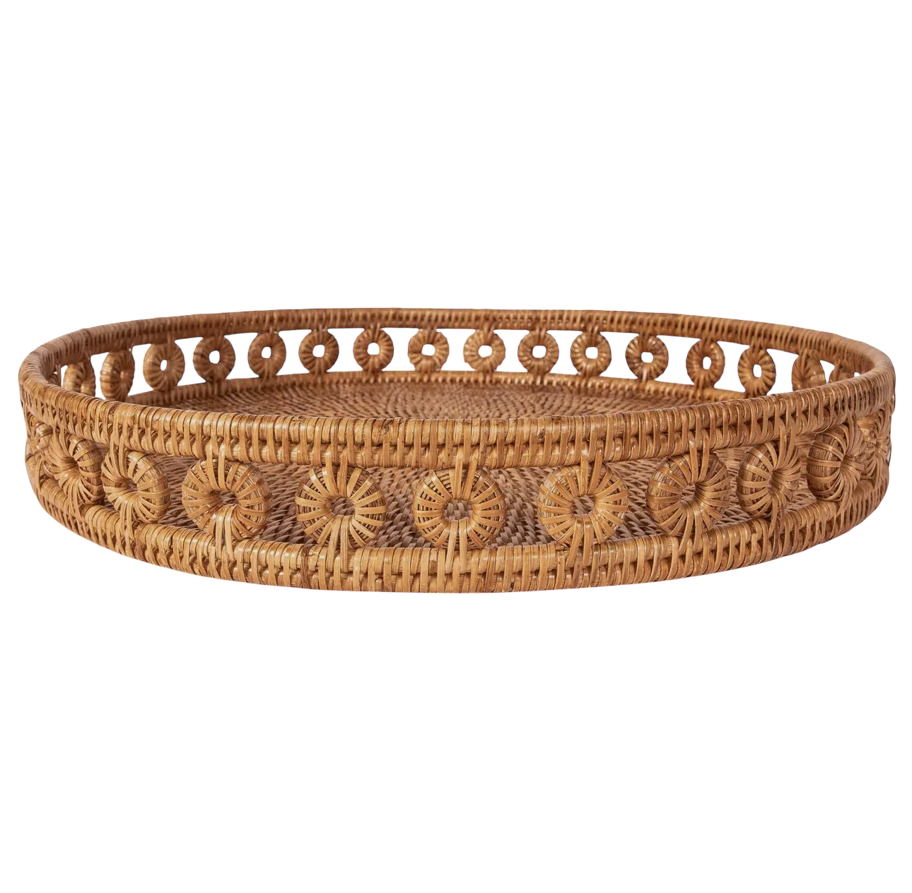 Rattan Round Tray