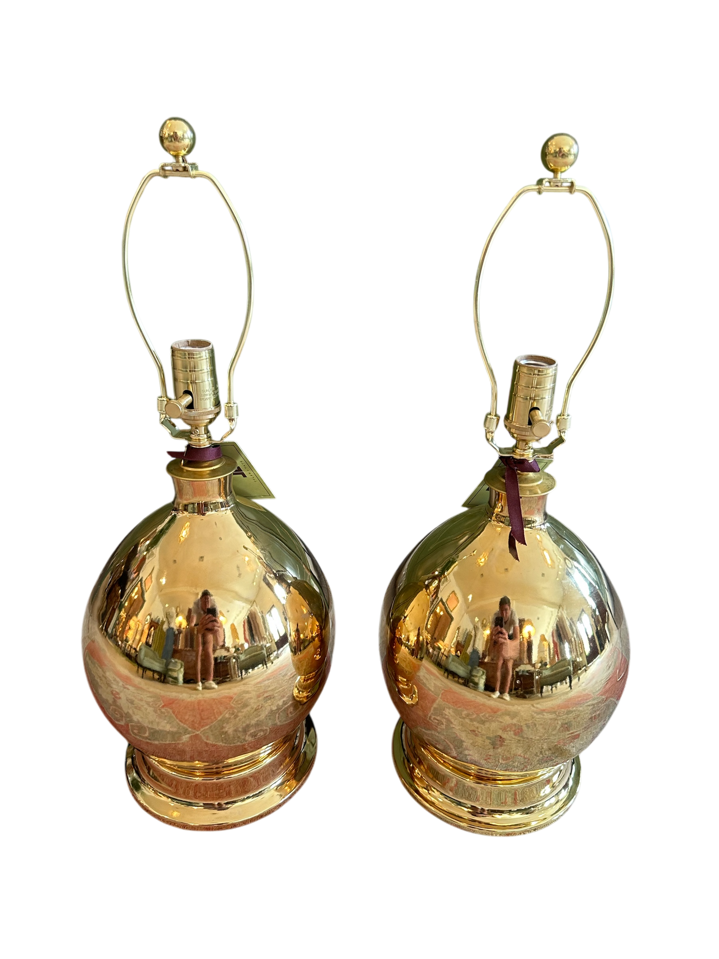 Beeville Lamp in Gold Lustre