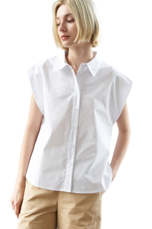Cap Sleeve Poplin Oxford - Two Colors!
