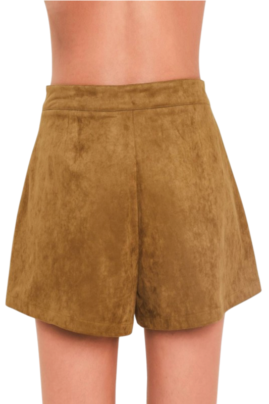 Faux Suede Shorts