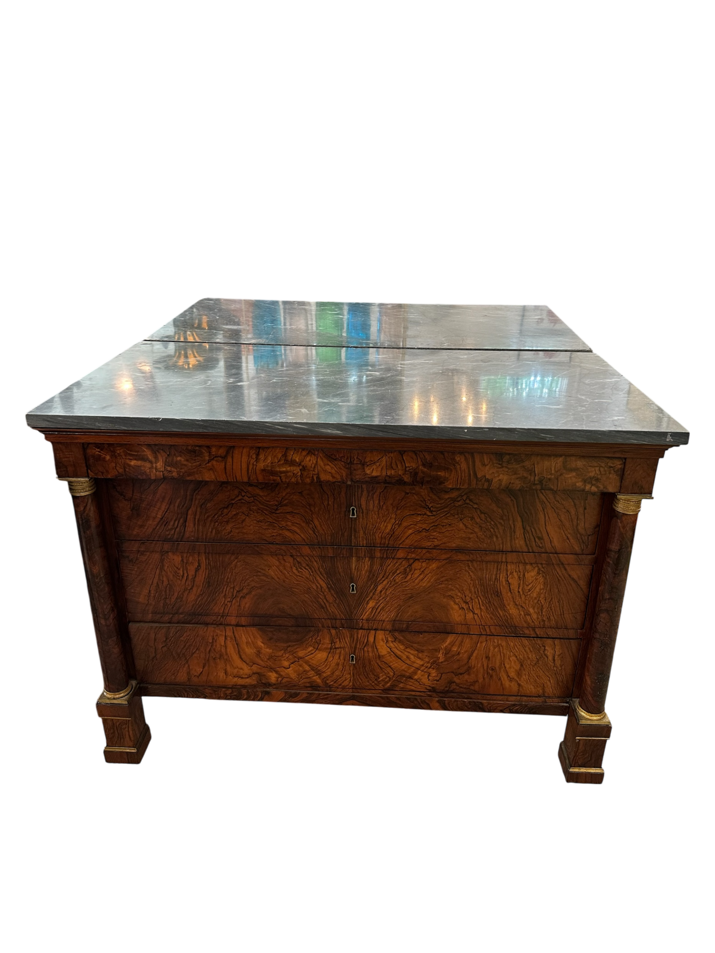 Pair of Antique Empire Chests Circa 1810