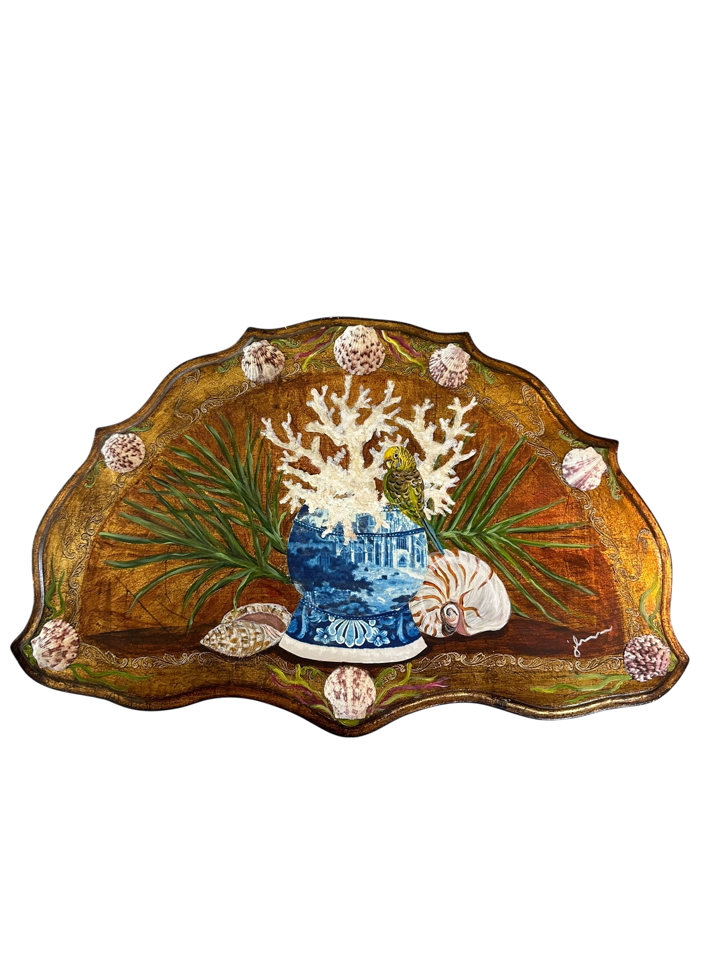 Jenn Leverett Art - Decoupage Still Life on Florentine I