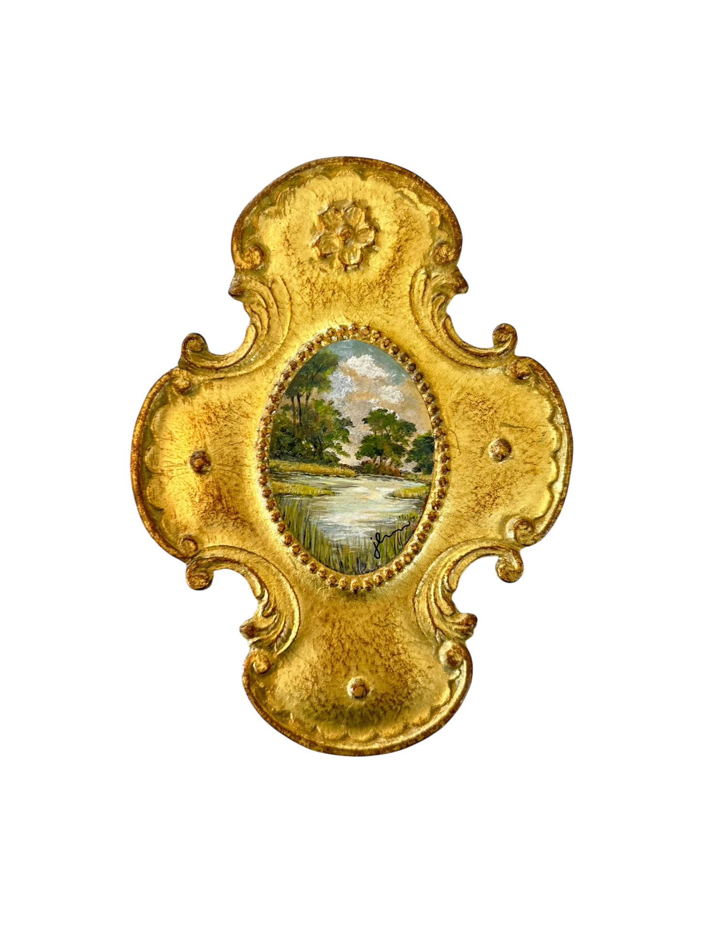 Jenn Leverett Art - Florentine Cross Landscape II