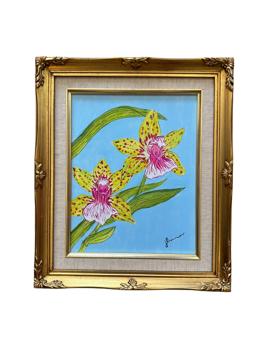 Jenn Leverett Art - Chartreuse Orchids