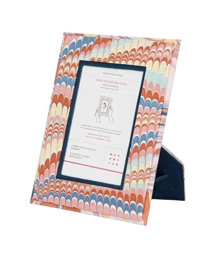 Twilight Mountain Marble Picture Frame 4 x 6