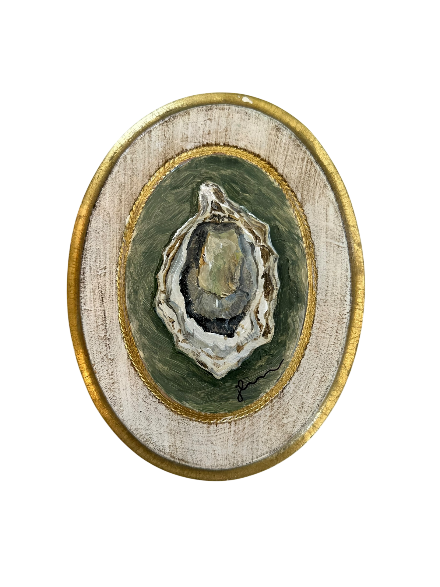 Jenn Leverett Art - Oyster on Florentine