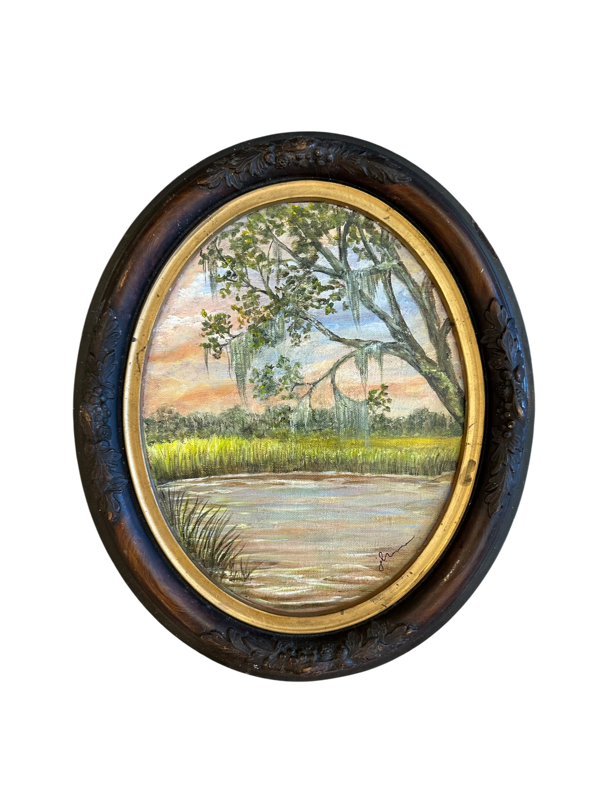 Jenn Leverett Art - Oval Live Oak Landscape II