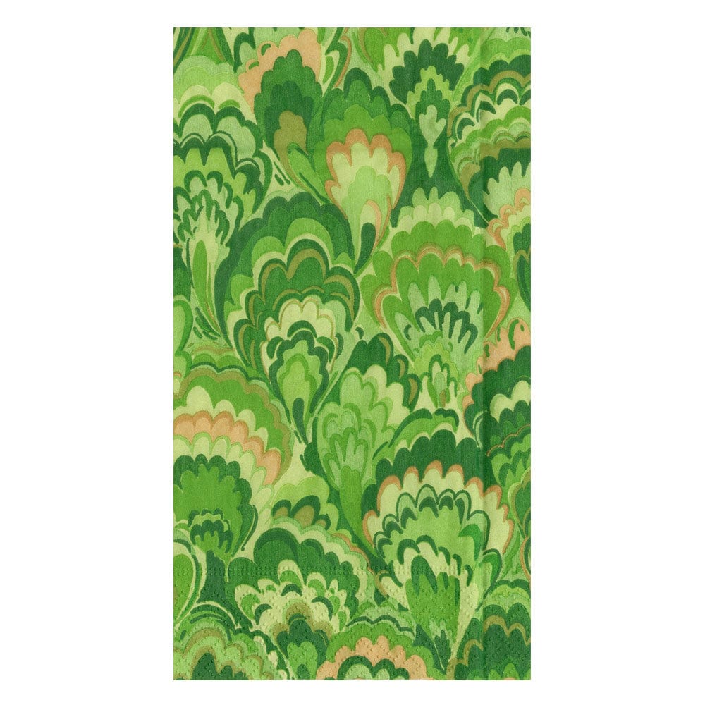 Marbled Ceramica Green Guest Towels - 15