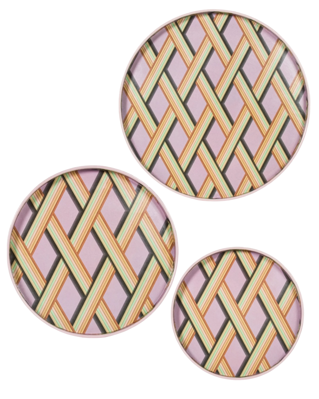 Mauve Trellis Work Tray - 3 Sizes