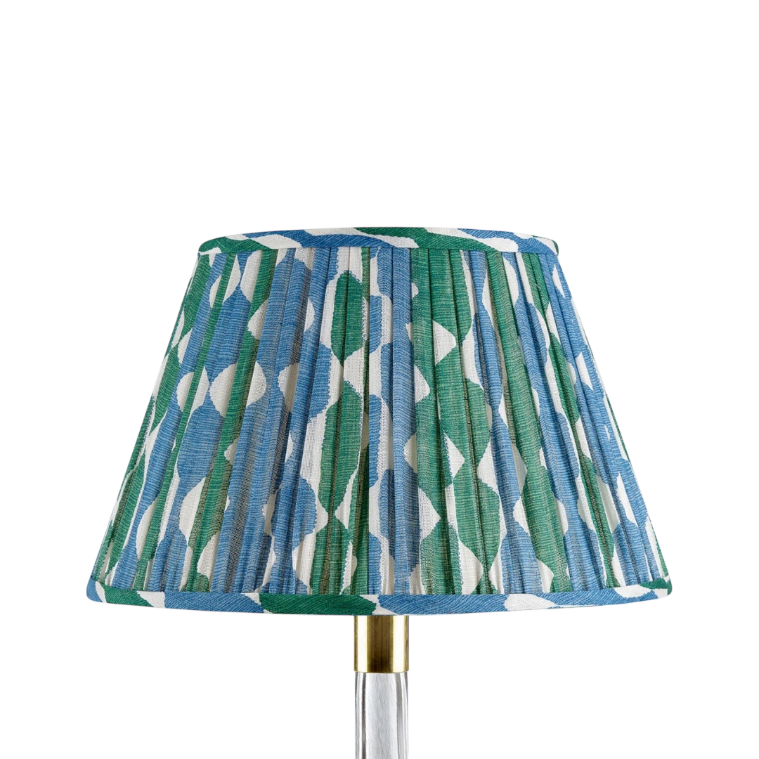 Fermoie Green & Blue Whittle Lampshade