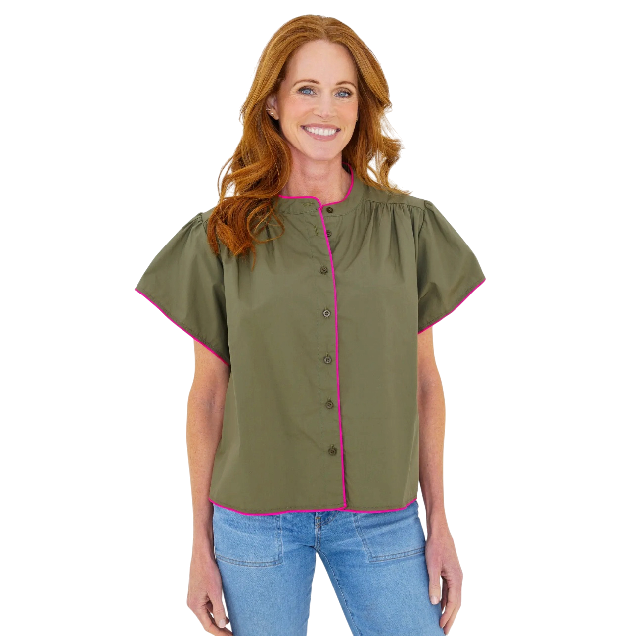 Cassie Top Olive