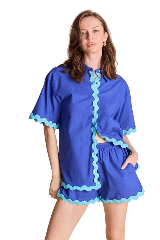 Ric Rac Shirt + Shorts Set
