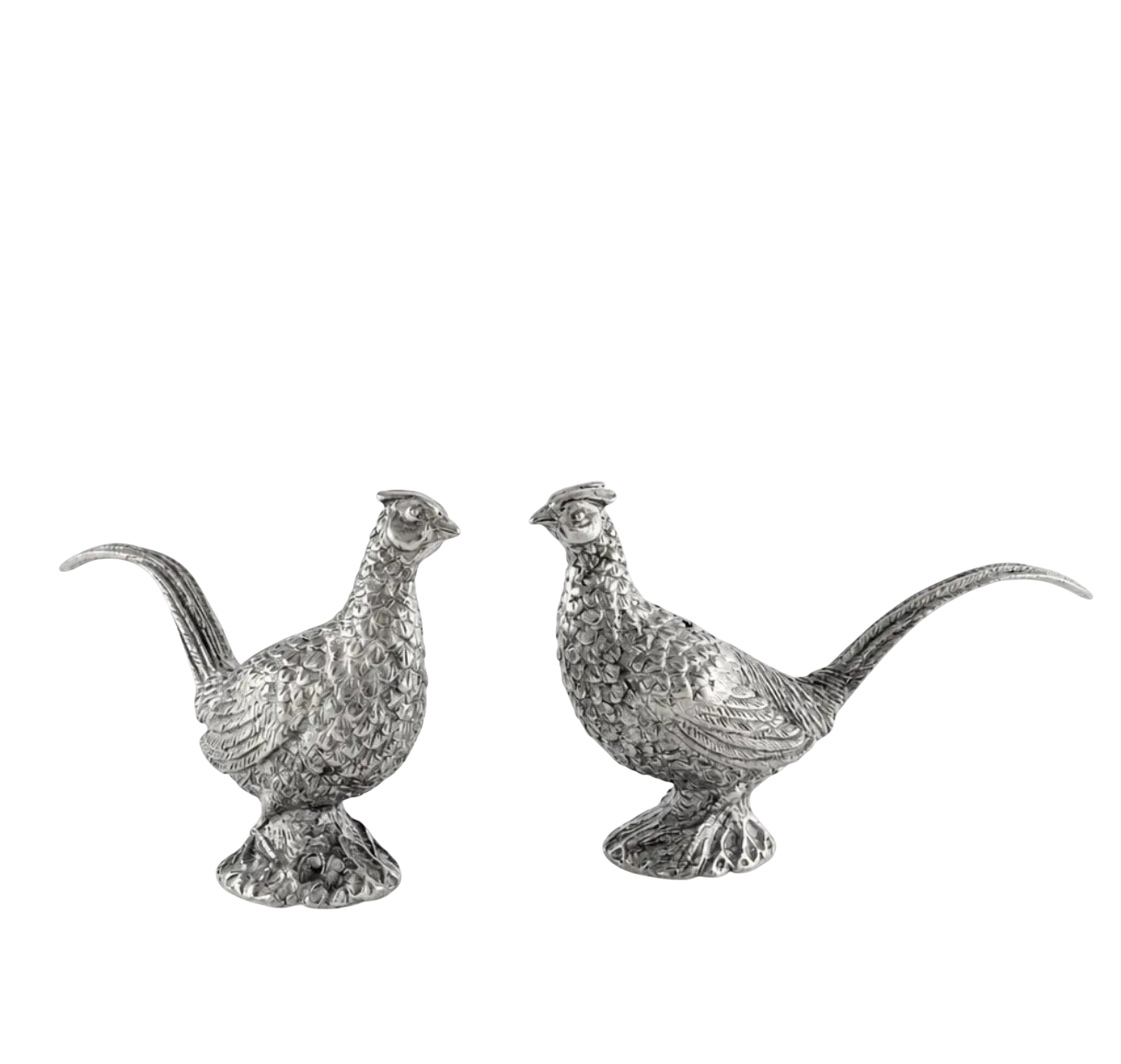 Pewter Pheasants Salt & Pepper Set