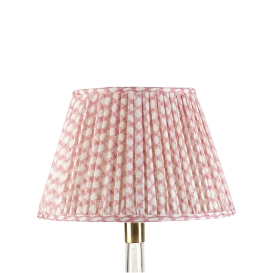 Fermoie Pink Wicker Lampshade