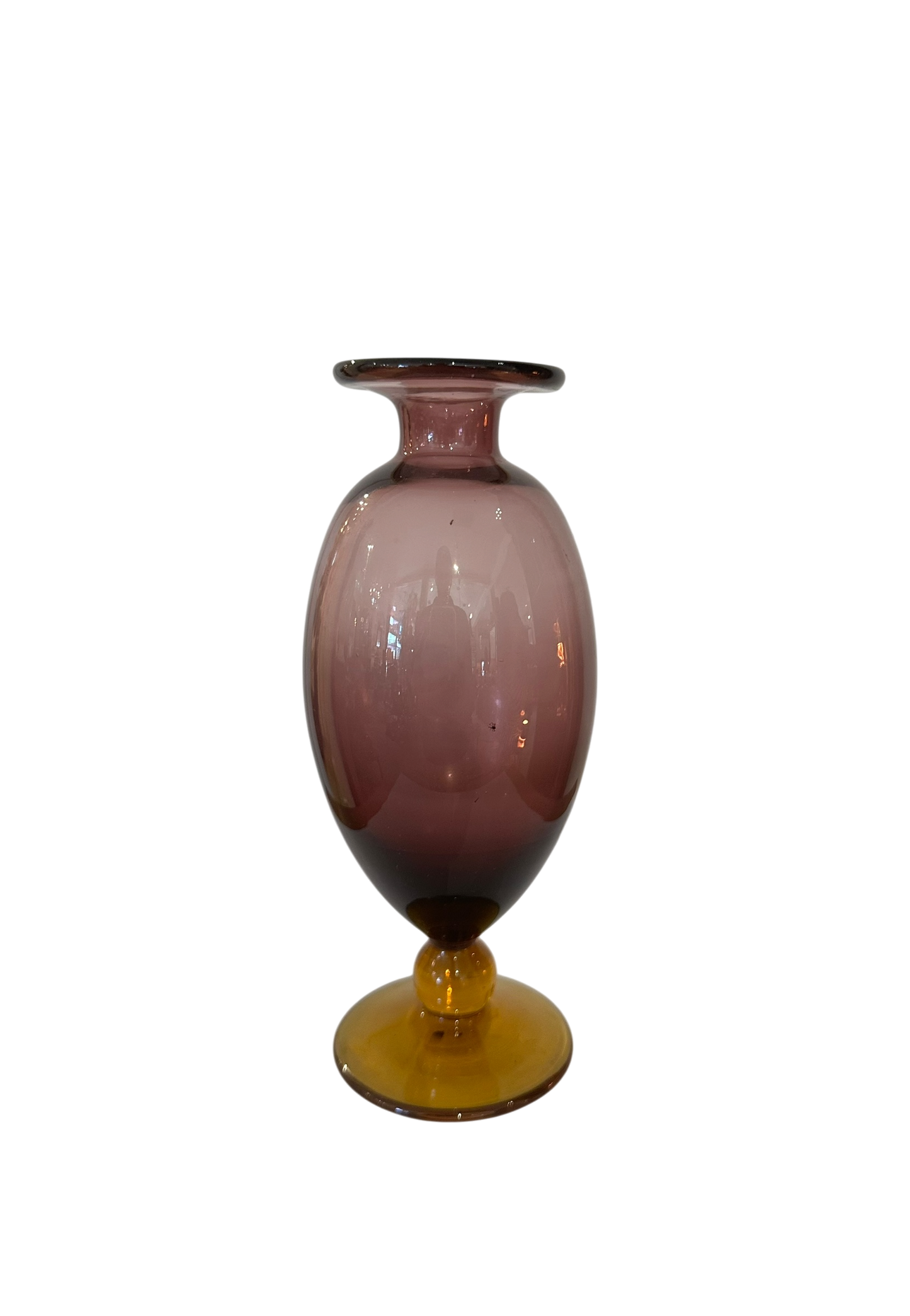 Veronese Vase - Amethyst/Amber Base