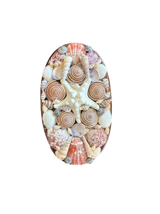 Jenn Leverett Art - Shell Encrusted Plaque