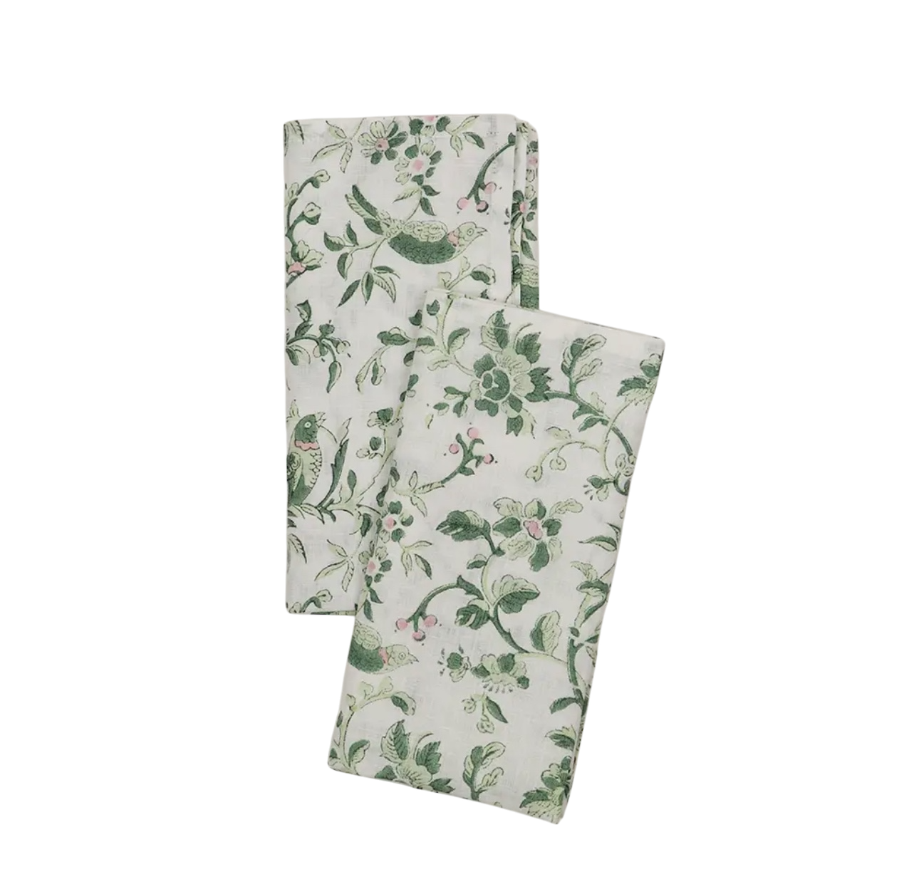 Block-Printed Linen Napkin Set of 2