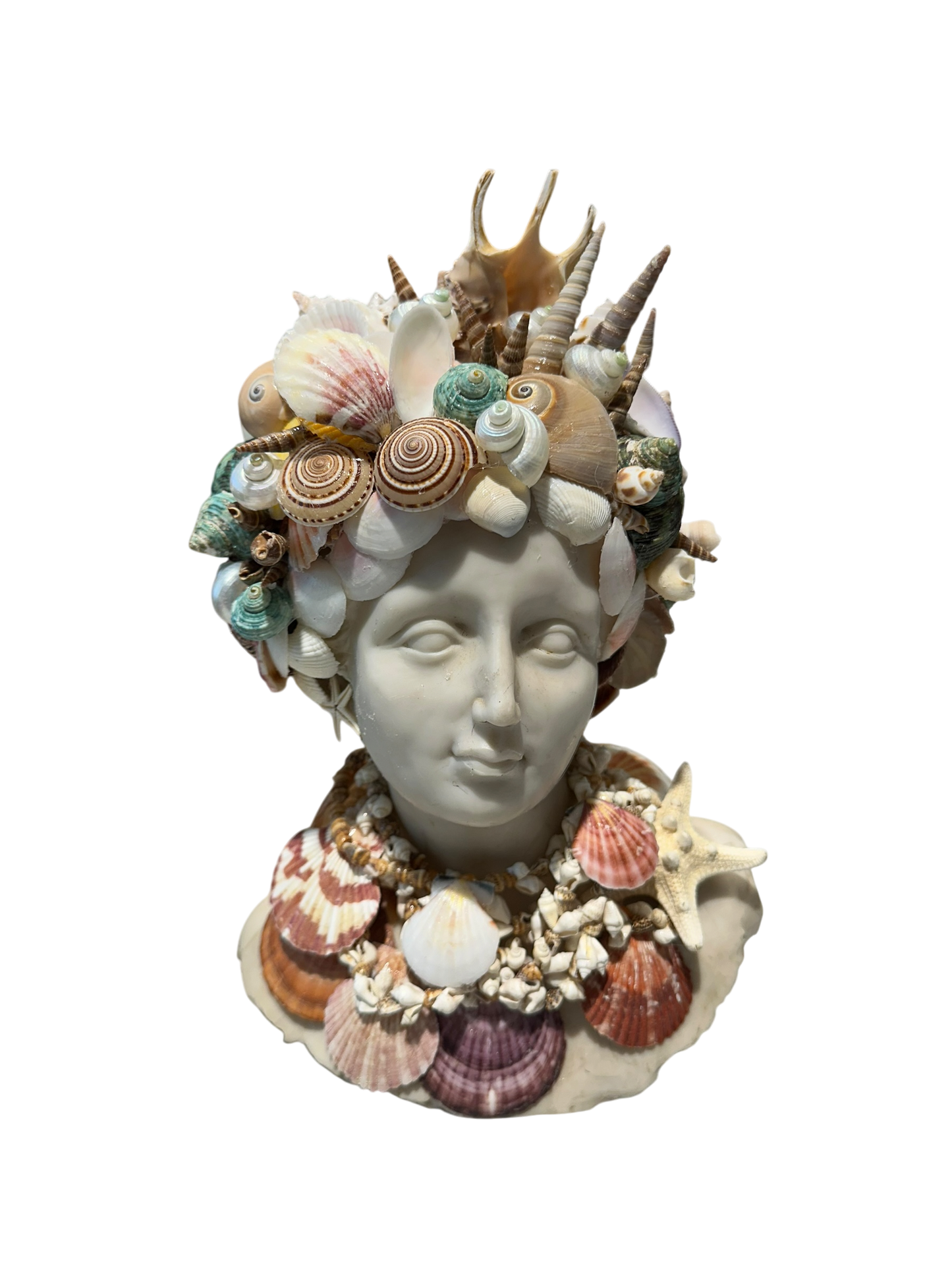 Jenn Leverett Art - Shell Encrusted Bust