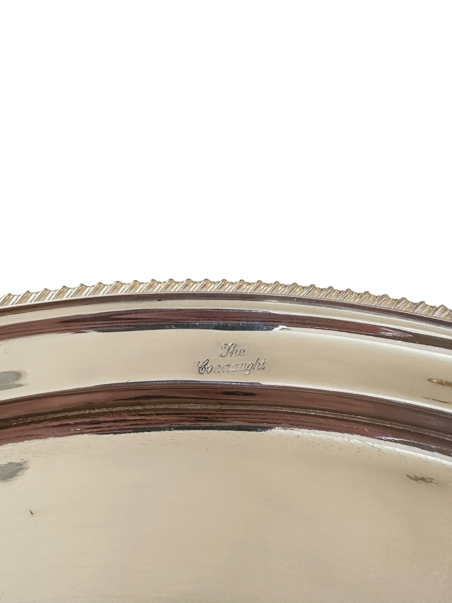 12” x 16” Oval Platter English Silver Plate c. 1960