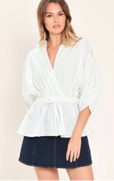 White Cinch Top