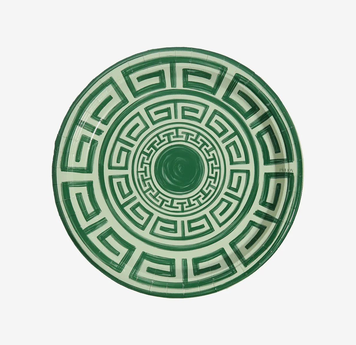 Greek Key Pavilion Plates - 8 Per Pack