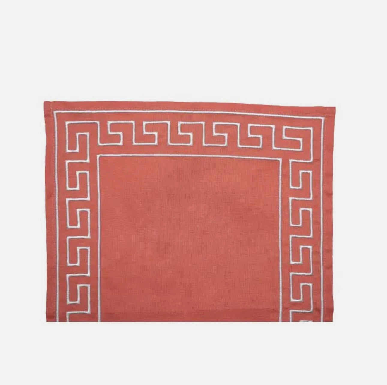 Greek Key Embroidered Placemats