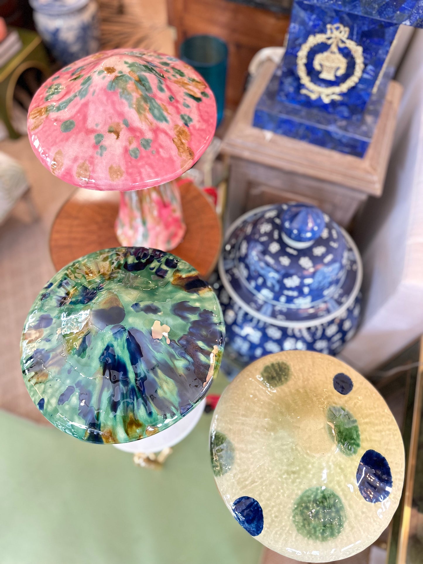 Ceramic Shroom Lamps