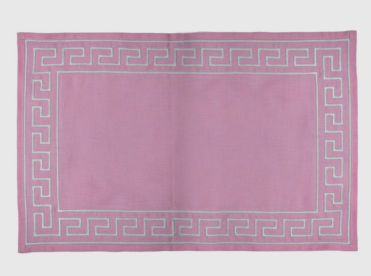 Greek Key Embroidered Placemats