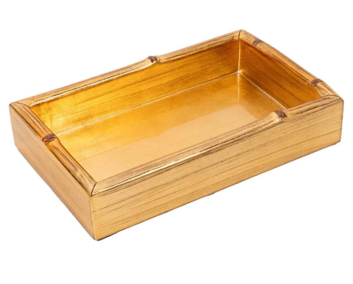 Gold Leaf Cocktail Napkin Holder