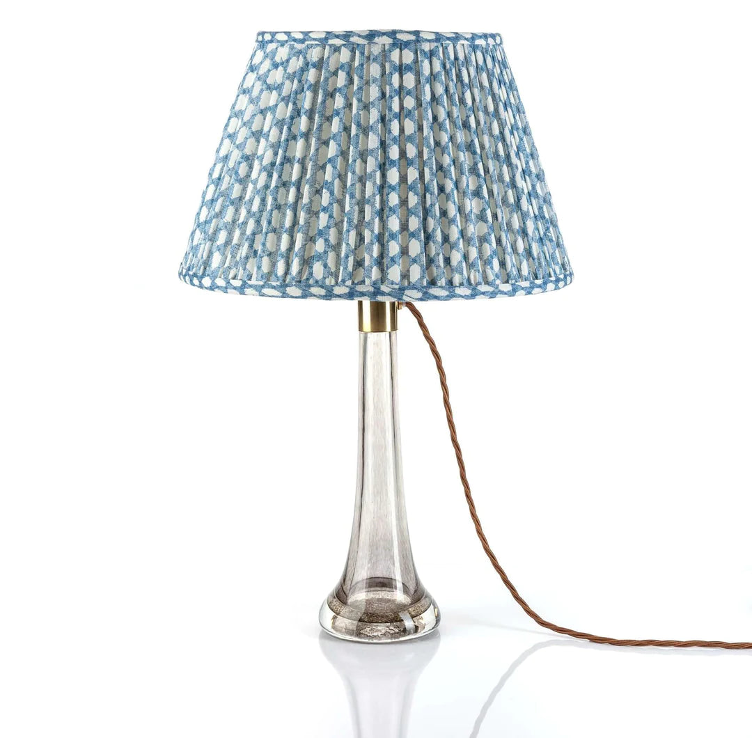 Fermoie Blue Wicker Lampshade