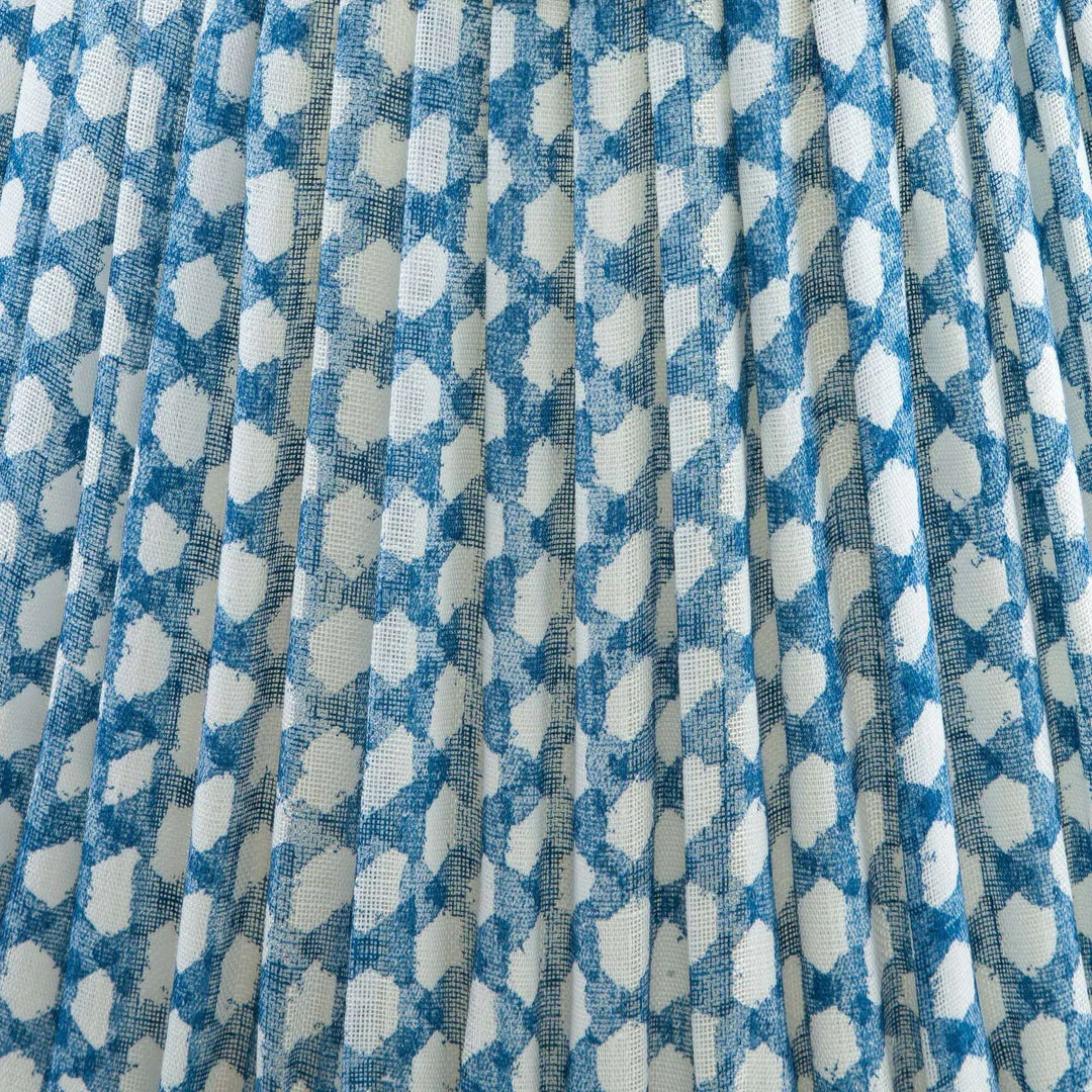 Fermoie Blue Wicker Lampshade