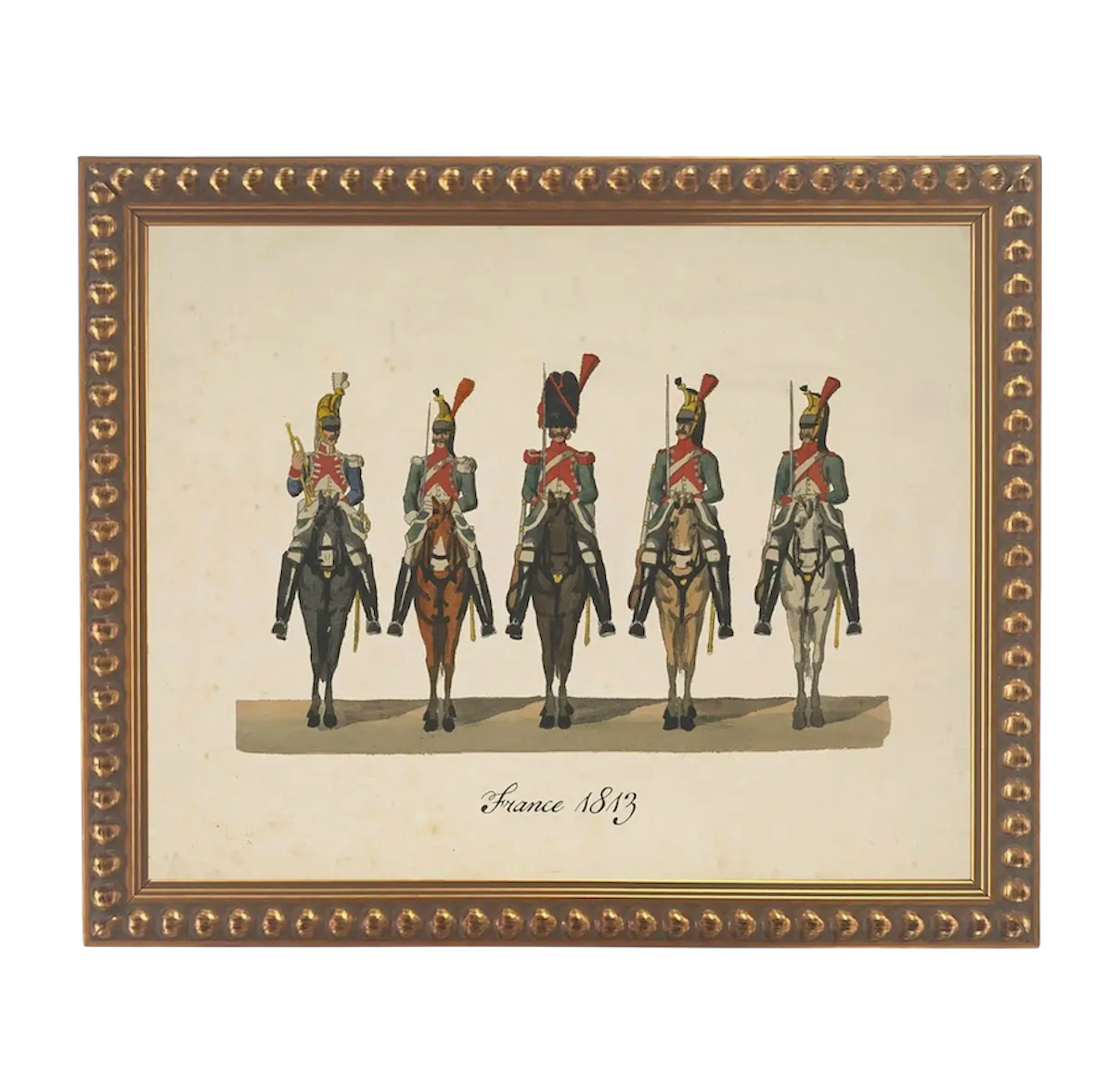 Vintage French Soldiers Print