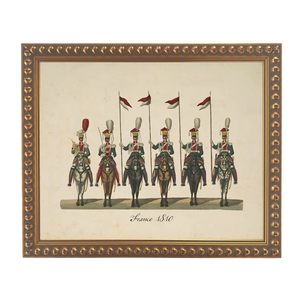 Vintage French Soldiers Print