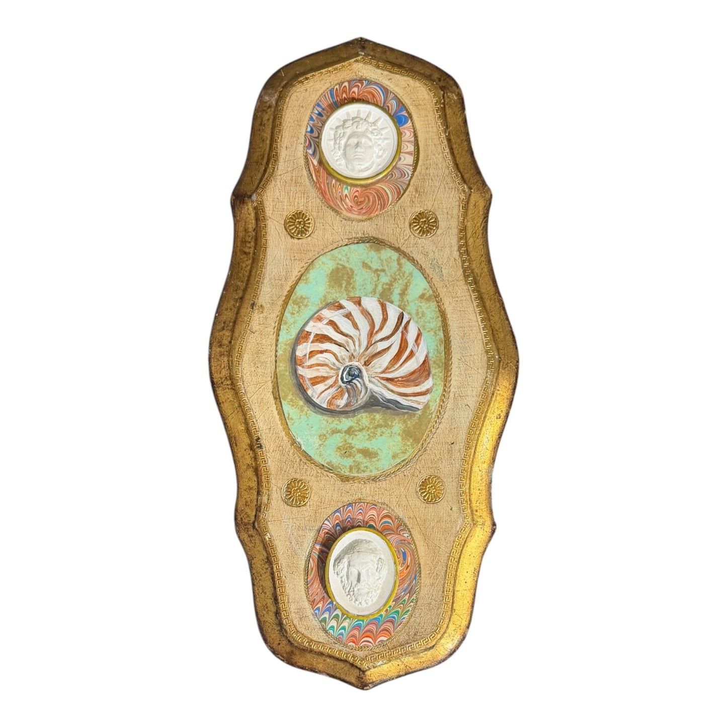 Jenn Leverett Art - Intaglios on Marble Paper Florentine IX
