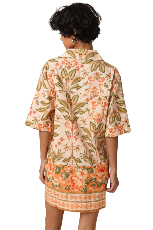Garden Pattern Mini Dress