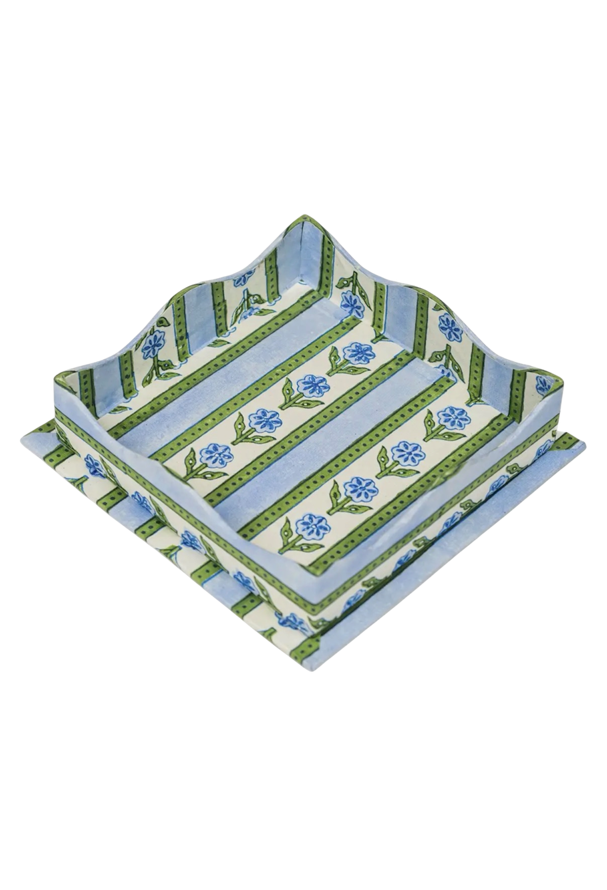 Nesting Scalloped Cottage Garden Tray
