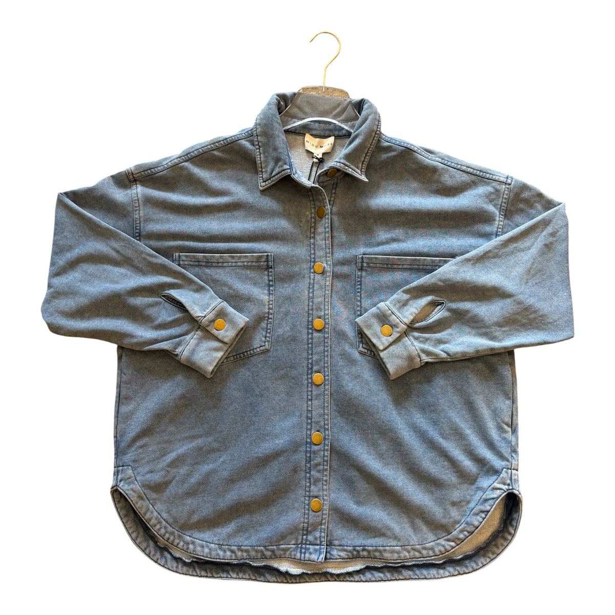 Denim Button Down Jacket