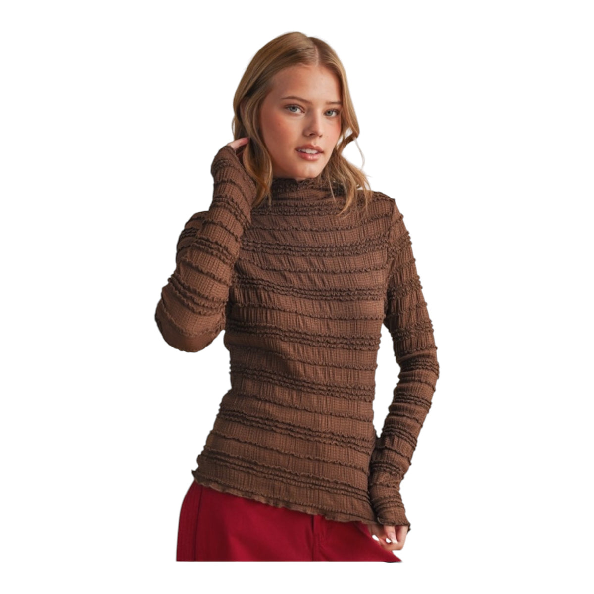 Chocolate Scrunch Top