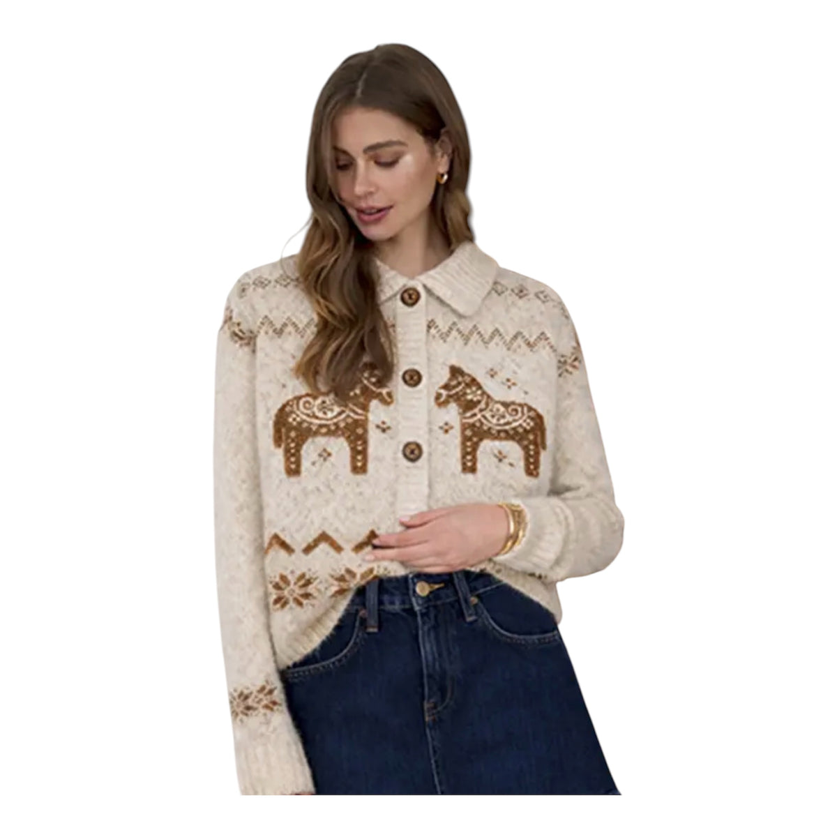 Nordic Button Down Sweater